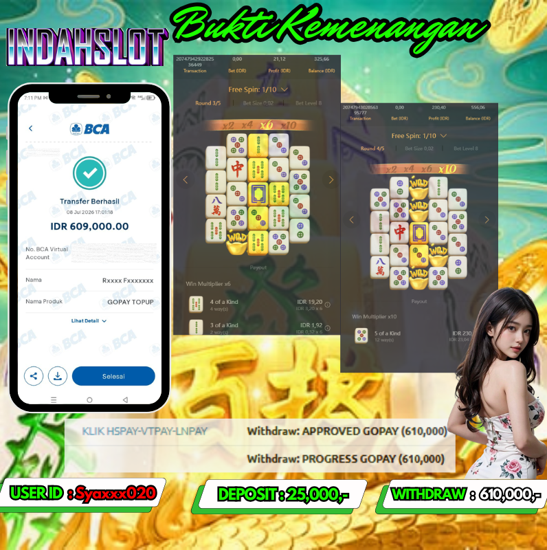 INDAHSLOT MAHJONG WAYS 2 Rp. 610.000 LUNAS