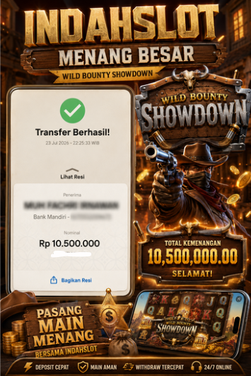 INDAHSLOT , WILD BOUNTY SHOWDOWN RP.10.500.000