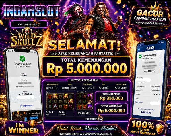 INDAHSLOT PRAGMATICK PLAY WILD SKULLZ RP. 5.000.000