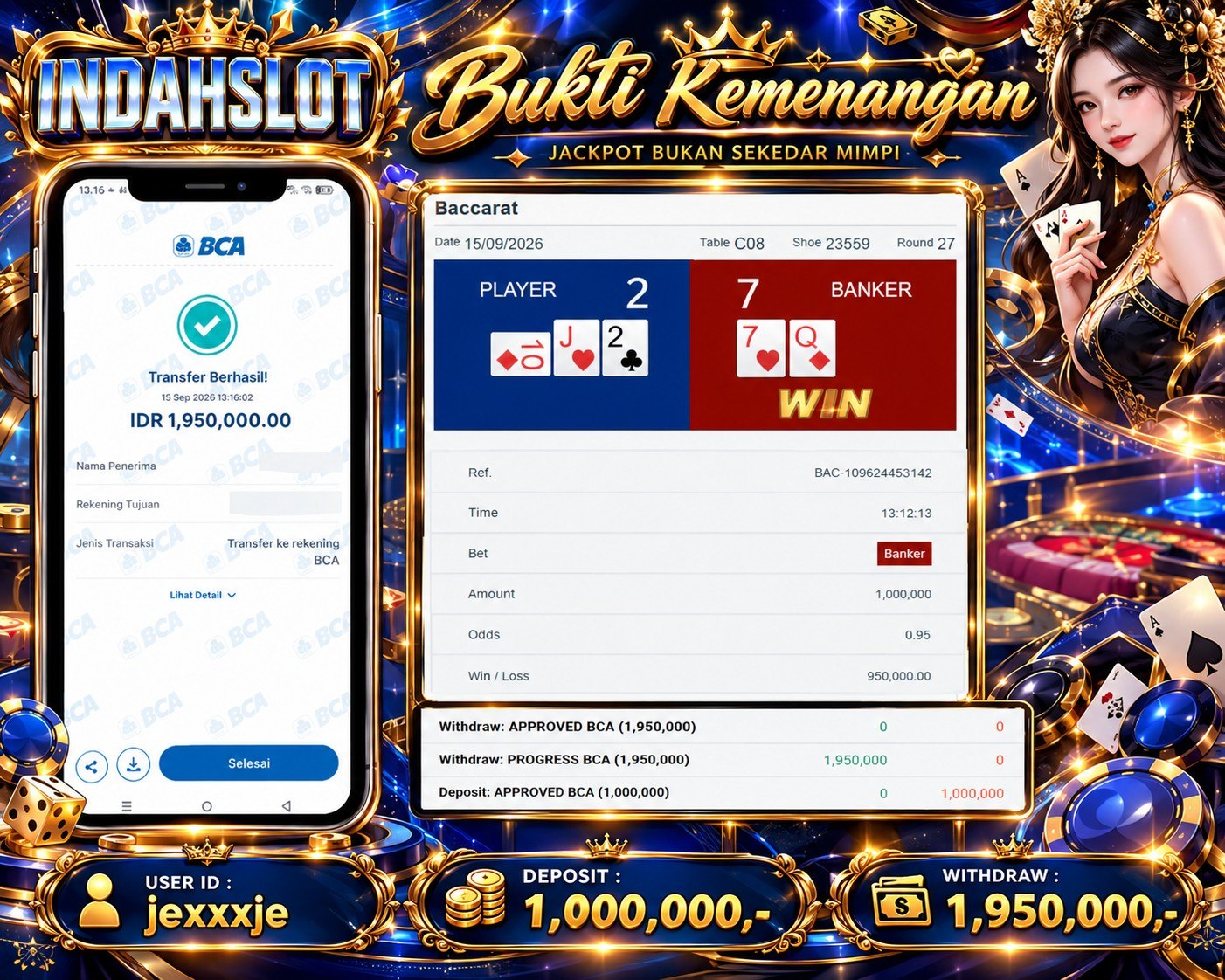 INDAHSLOT LIVE-Baccarat Classic